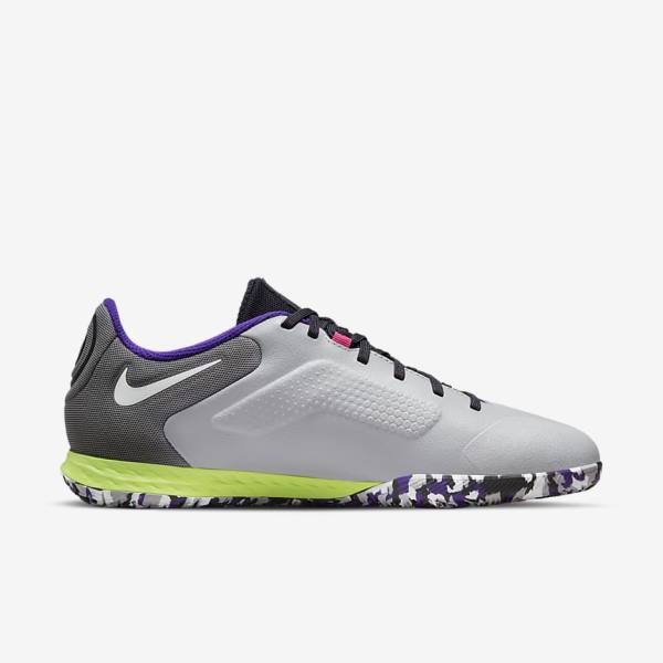 Nike React Tiempo Legend 9 Pro IC Indoor-Court Women's Football Shoes Light Grey / White | NK021RSC