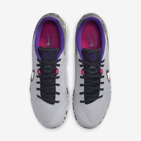 Nike React Tiempo Legend 9 Pro IC Indoor-Court Women's Football Shoes Light Grey / White | NK021RSC