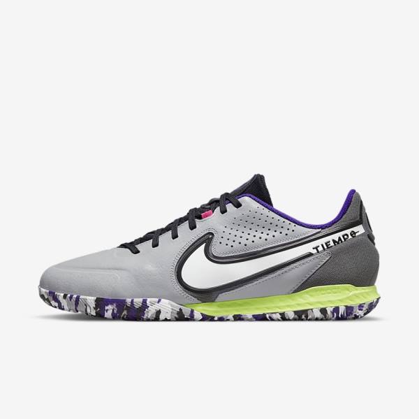 Nike React Tiempo Legend 9 Pro IC Indoor-Court Women\'s Football Shoes Light Grey / White | NK021RSC