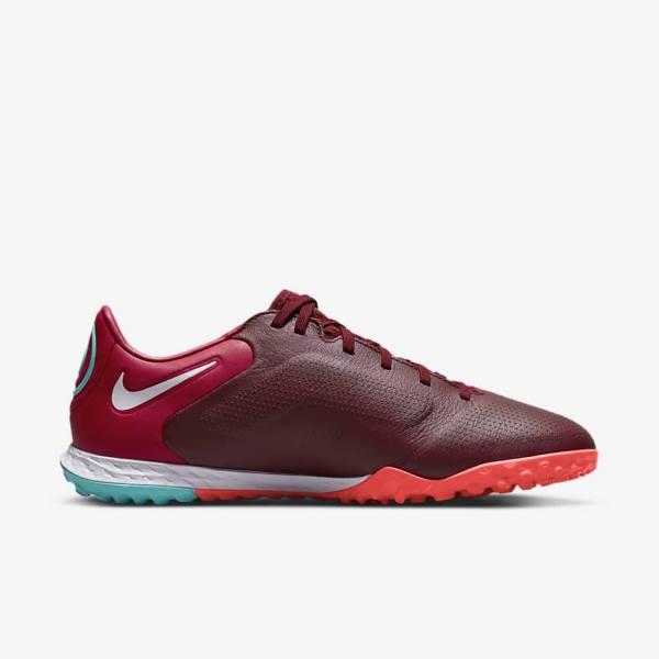 Nike React Tiempo Legend 9 Pro TF Turf Men's Football Shoes Red / Light Red / White | NK678JYH