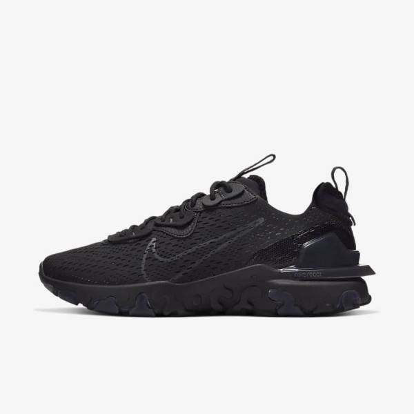 Nike React Vision Men\'s Sneakers Black / Dark Grey | NK098WQL