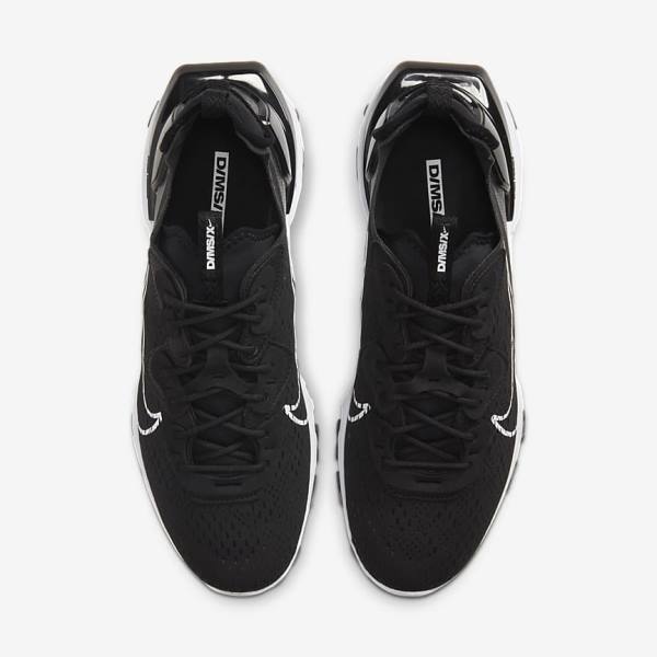 Nike React Vision Men's Sneakers Black / White | NK136OSE