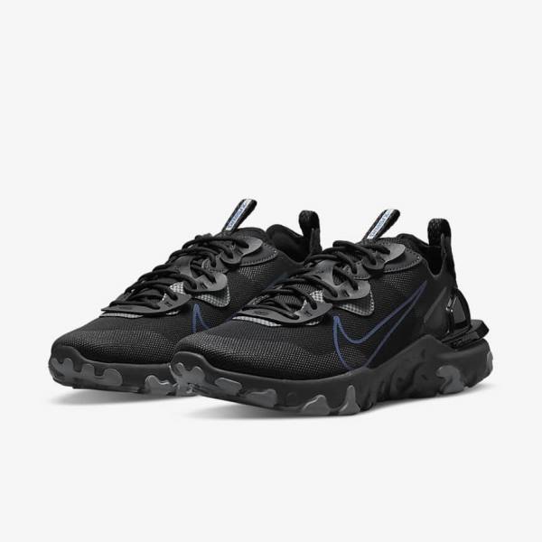 Nike React Vision Men's Sneakers Black / Dark Grey / Royal | NK261LID