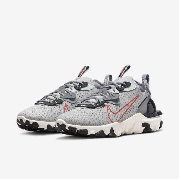 Nike React Vision Men's Sneakers Grey / Light Grey / Orange | NK245YOC