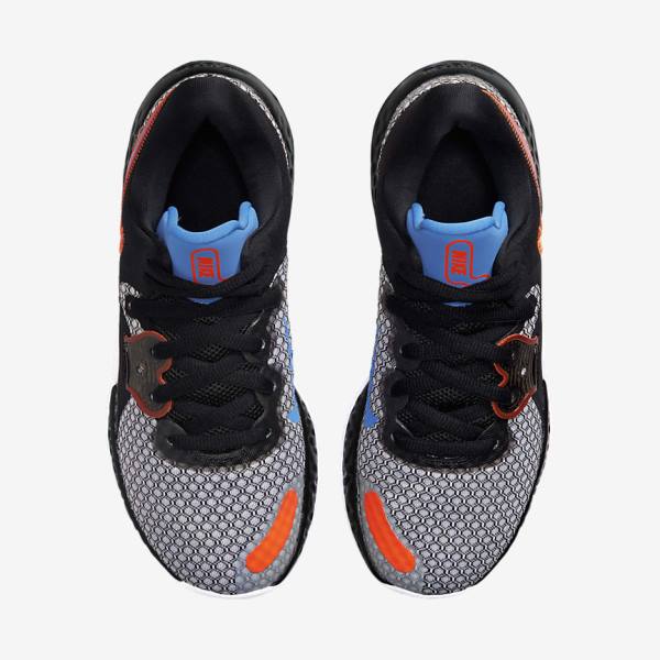 Nike Renew Elevate 2 Men's Basketball Shoes Black / White / Orange / Light Blue | NK970JKW