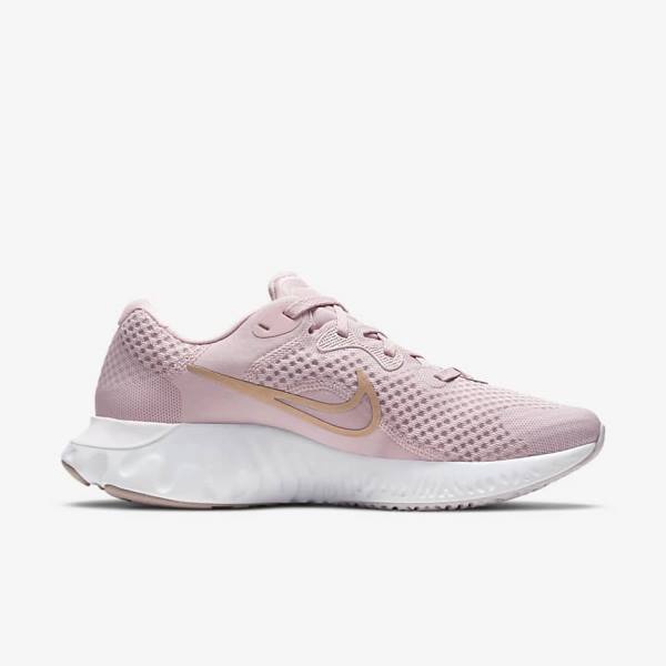 Nike Renew Run 2 Road Women's Running Shoes Light Purple / White / Metal Red Brown | NK629FJY