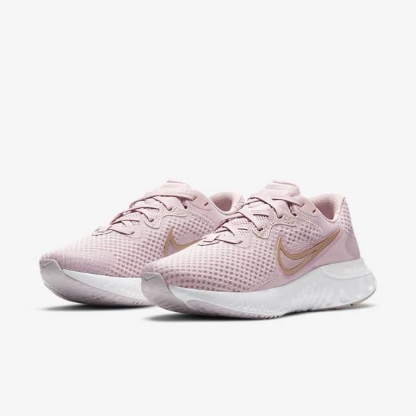 Nike Renew Run 2 Road Women's Running Shoes Light Purple / White / Metal Red Brown | NK629FJY