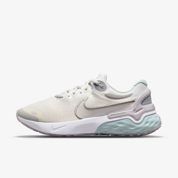 Nike Renew Run 3 Premium Road Women\'s Running Shoes Metal / Grey | NK405VNX