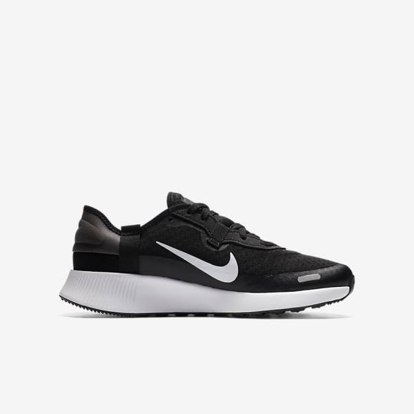 Nike Reposto Older Kids' Running Shoes Black / Dark Grey / White | NK745AQF