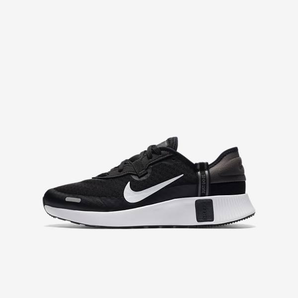 Nike Reposto Older Kids\' Walking Shoes Black / Dark Grey / White | NK957SYI