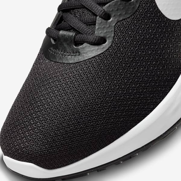 Nike Revolution 6 (Extra Wide) Men's Running Shoes Black / Grey / White | NK635ZTY