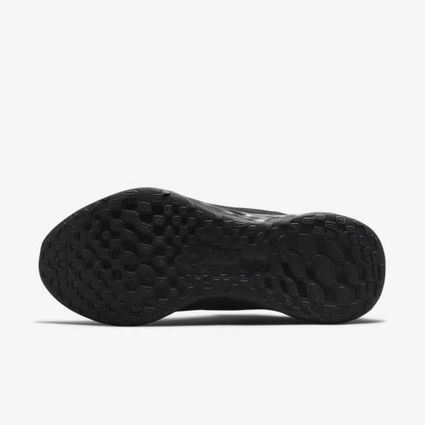 Nike Revolution 6 FlyEase Next Nature Easy-On-And-Off Road (Extra Wide) Men's Running Shoes Black / Dark Grey | NK289CJB