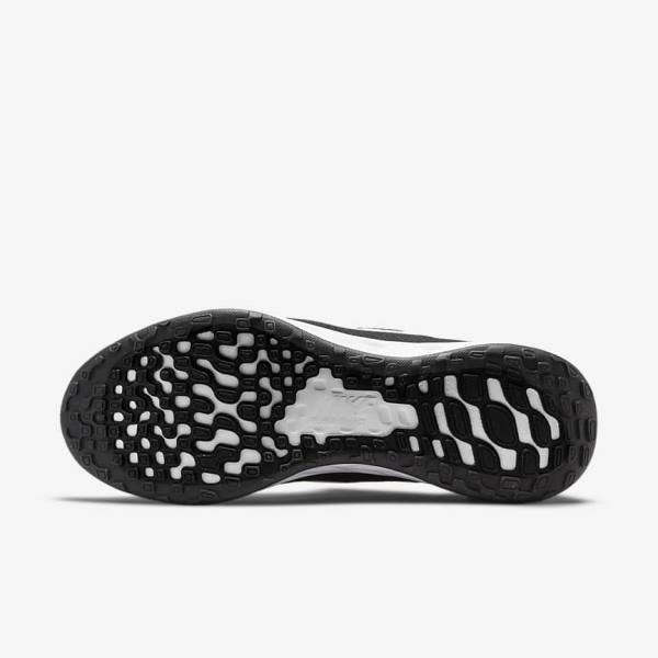 Nike Revolution 6 FlyEase Next Nature Easy On-Off Road Men's Running Shoes Black / Grey / White | NK519TKJ