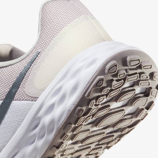 Nike Revolution 6 Next Nature Premium Road Women's Running Shoes White / Grey | NK695XUJ