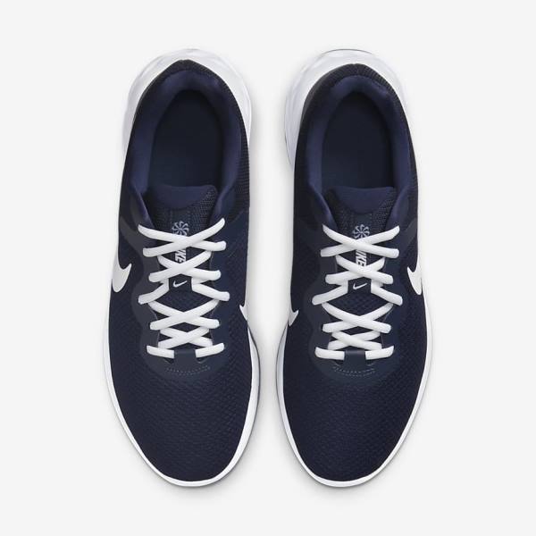 Nike Revolution 6 Next Nature Road Men's Running Shoes Navy / Obsidian / White | NK261RCZ