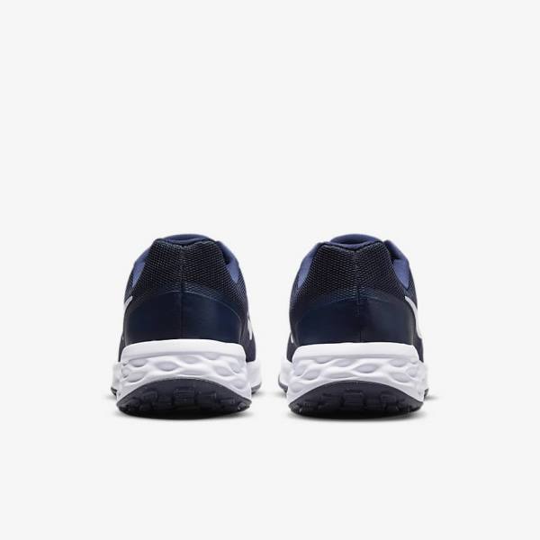 Nike Revolution 6 Next Nature Road Men's Running Shoes Navy / Obsidian / White | NK261RCZ