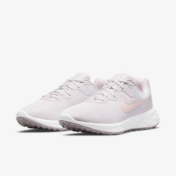 Nike Revolution 6 Next Nature Road Women's Running Shoes Light Purple / White | NK421ZHR