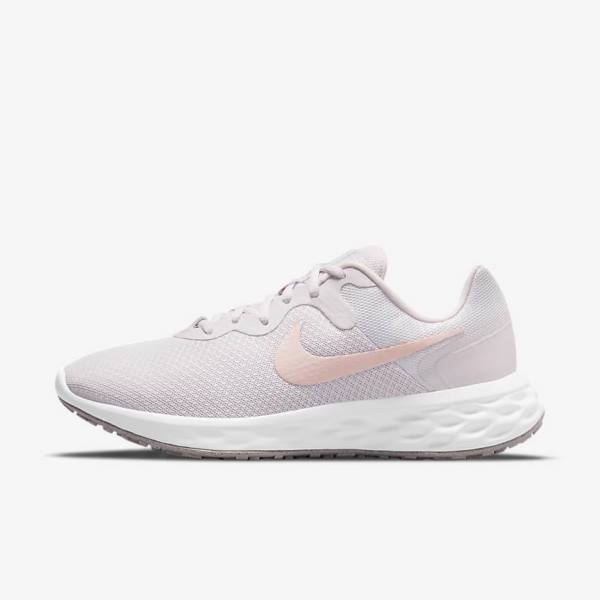 Nike Revolution 6 Next Nature Road Women\'s Running Shoes Light Purple / White | NK421ZHR