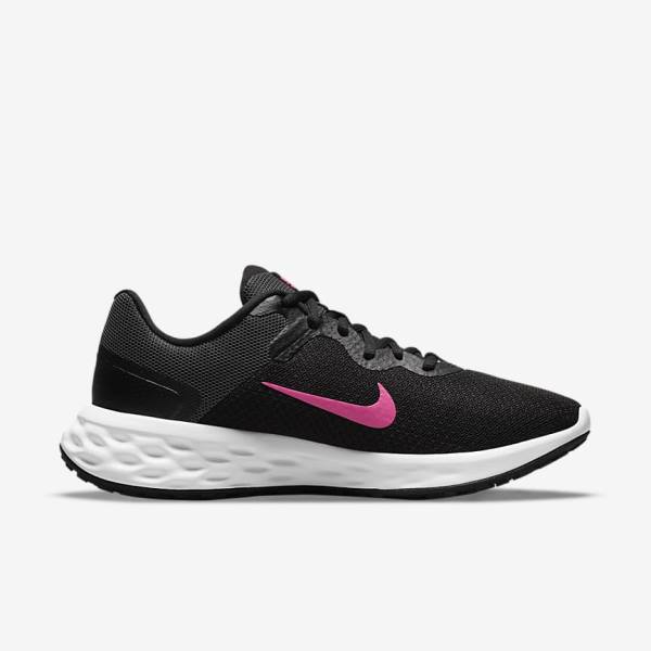 Nike Revolution 6 Next Nature Road Women's Running Shoes Black / Grey / Pink | NK623XBM