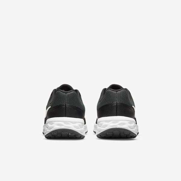 Nike Revolution 6 Older Road Kids' Running Shoes Black / Dark Grey / White | NK296YXB