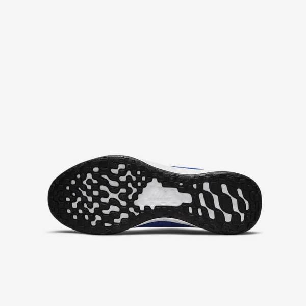 Nike Revolution 6 Older Road Kids' Running Shoes Royal / Black / White | NK540VMZ