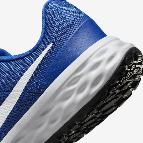 Nike Revolution 6 Older Road Kids' Running Shoes Royal / Black / White | NK540VMZ