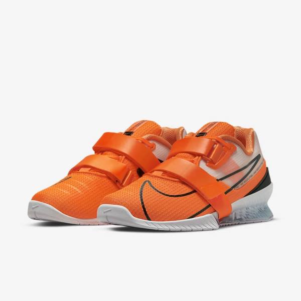 Nike Romaleos 4 Women's Training Shoes Orange / White / Black | NK270AHC