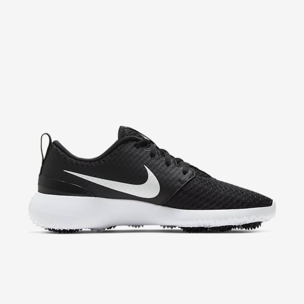 Nike Roshe G Women's Golf Shoes Black / White / Metal White | NK582WDP