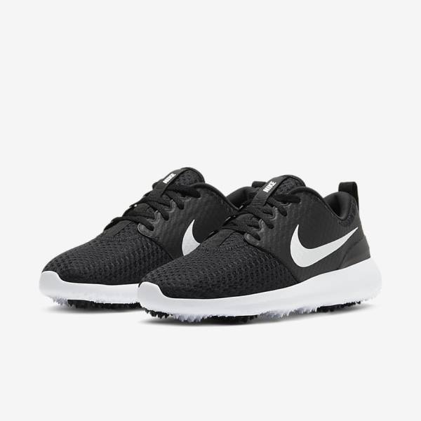 Nike Roshe G Women's Golf Shoes Black / White / Metal White | NK582WDP