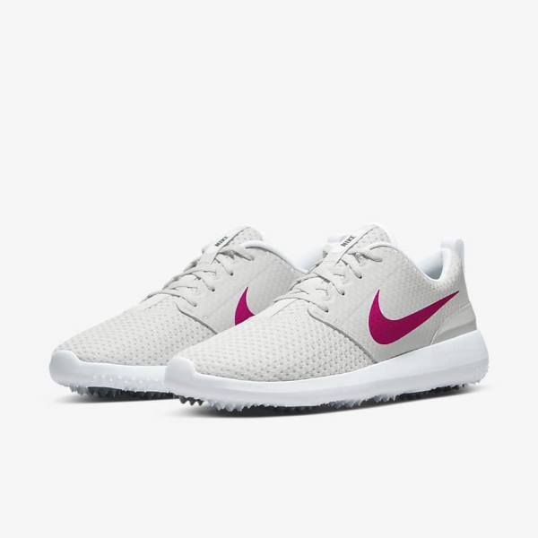 Nike Roshe G Women's Golf Shoes White / Black / Pink | NK891KFN