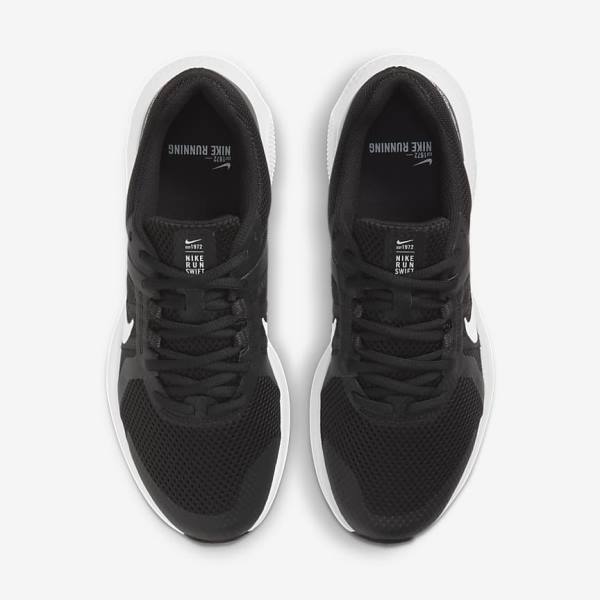 Nike Run Swift 2 Road Men's Running Shoes Black / Dark Grey / White | NK315JNS