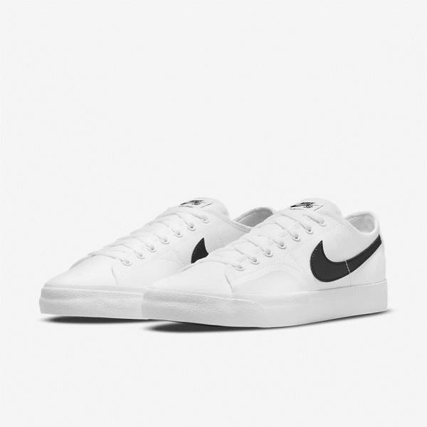 Nike SB BLZR Court Men's Skate Shoes White / Black / Black | NK321JSK