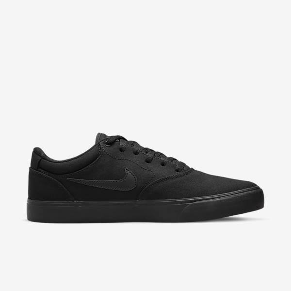 Nike SB Chron 2 Canvas Men's Skate Shoes Black | NK012NIZ