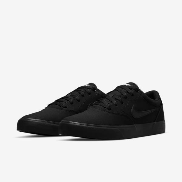 Nike SB Chron 2 Canvas Men's Skate Shoes Black | NK012NIZ