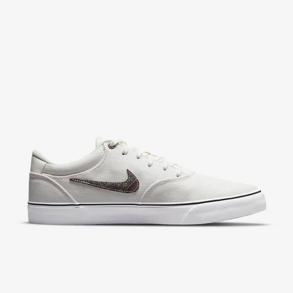 Nike SB Chron 2 Canvas Premium Men's Skate Shoes Grey / Green | NK965SBI