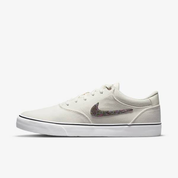 Nike SB Chron 2 Canvas Premium Men\'s Skate Shoes Grey / Green | NK965SBI