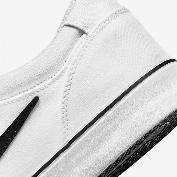 Nike SB Chron 2 Canvas Women's Skate Shoes White / Black | NK572KNY