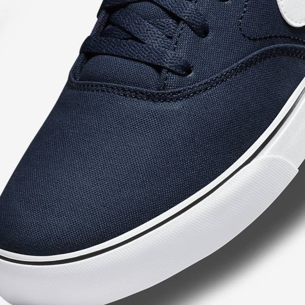 Nike SB Chron 2 Canvas Women's Skate Shoes Navy / Navy / Black / White | NK903QEC