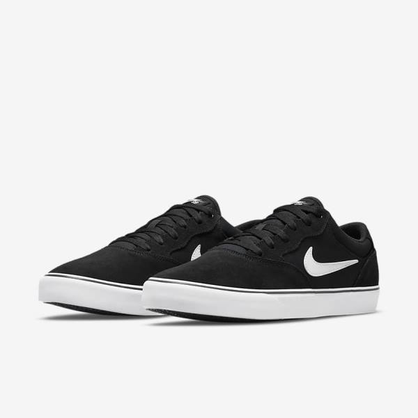 Nike SB Chron 2 Women's Skate Shoes Black / White | NK342YGI