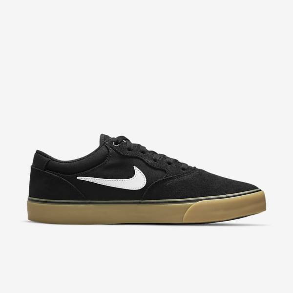 Nike SB Chron 2 Women's Skate Shoes Black / Light Brown / White | NK657STL