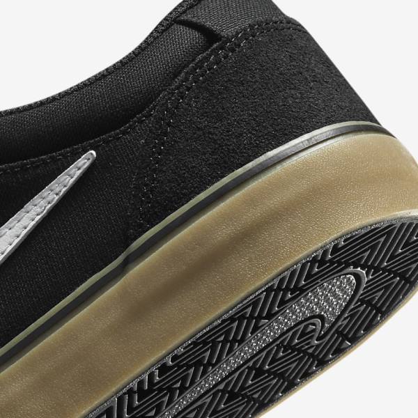 Nike SB Chron 2 Women's Skate Shoes Black / Light Brown / White | NK657STL