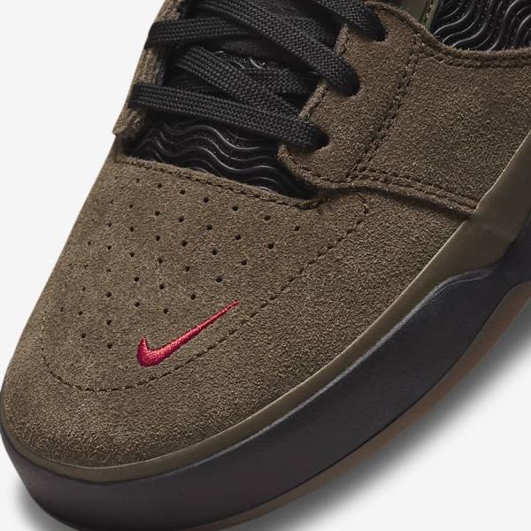 Nike SB Ishod Wair Men's Skate Shoes Light Olive / Light Olive / Red / Black | NK137UAJ