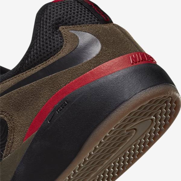 Nike SB Ishod Wair Men's Skate Shoes Light Olive / Light Olive / Red / Black | NK137UAJ