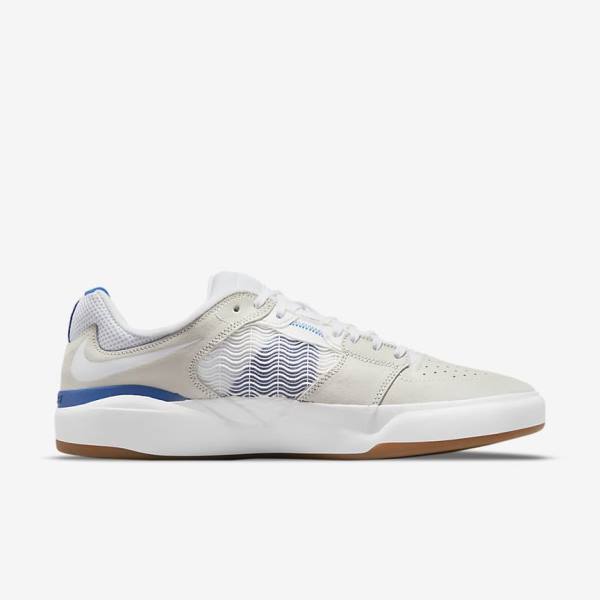 Nike SB Ishod Wair Men's Skate Shoes White / Royal / White | NK601LXE