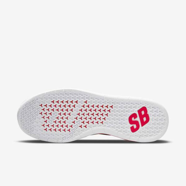 Nike SB Nyjah Free 2 Women's Skate Shoes Grey / White / Light Red / Black | NK631QLO