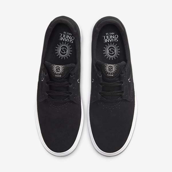 Nike SB Shane Men's Skate Shoes Black / White | NK629MDC