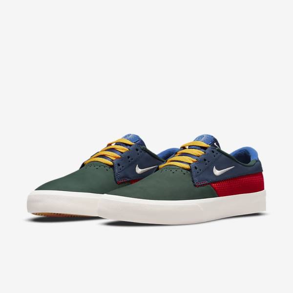 Nike SB Shane Men's Skate Shoes Green / Red / Navy | NK746QAZ