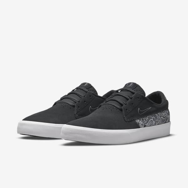 Nike SB Shane Premium Men's Skate Shoes Dark Grey / White / Black / Grey | NK947EHO