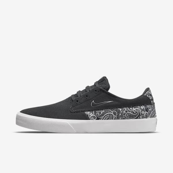 Nike SB Shane Premium Men\'s Skate Shoes Dark Grey / White / Black / Grey | NK947EHO