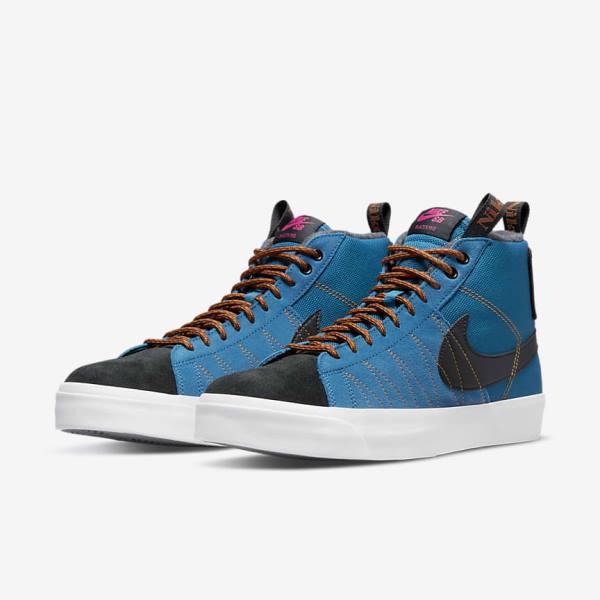 Nike SB Zoom Blazer Mid Premium Men's Skate Shoes Black | NK386WTK